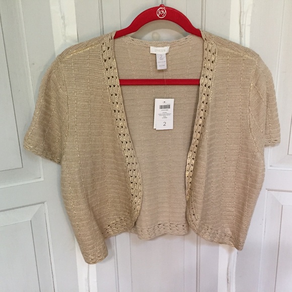 Chico's Tan Open-Front Shrug ~ NWT - Picture 1 of 15